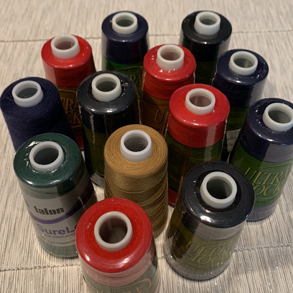 NEW 🧵 Big Bundle of 12 Treads for Overlock Sewing machine